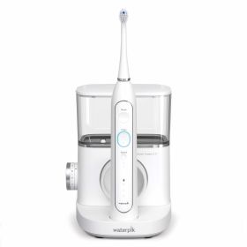 Waterpik Sonic-Fusion 2.0 Professional Flossing Toothbrush, Electric Toothbrush and Water Flosser Combo In One, White (Color: White)