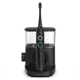 Waterpik Sonic-Fusion 2.0 Professional Flossing Toothbrush, Electric Toothbrush and Water Flosser Combo In One, White (Color: Black)